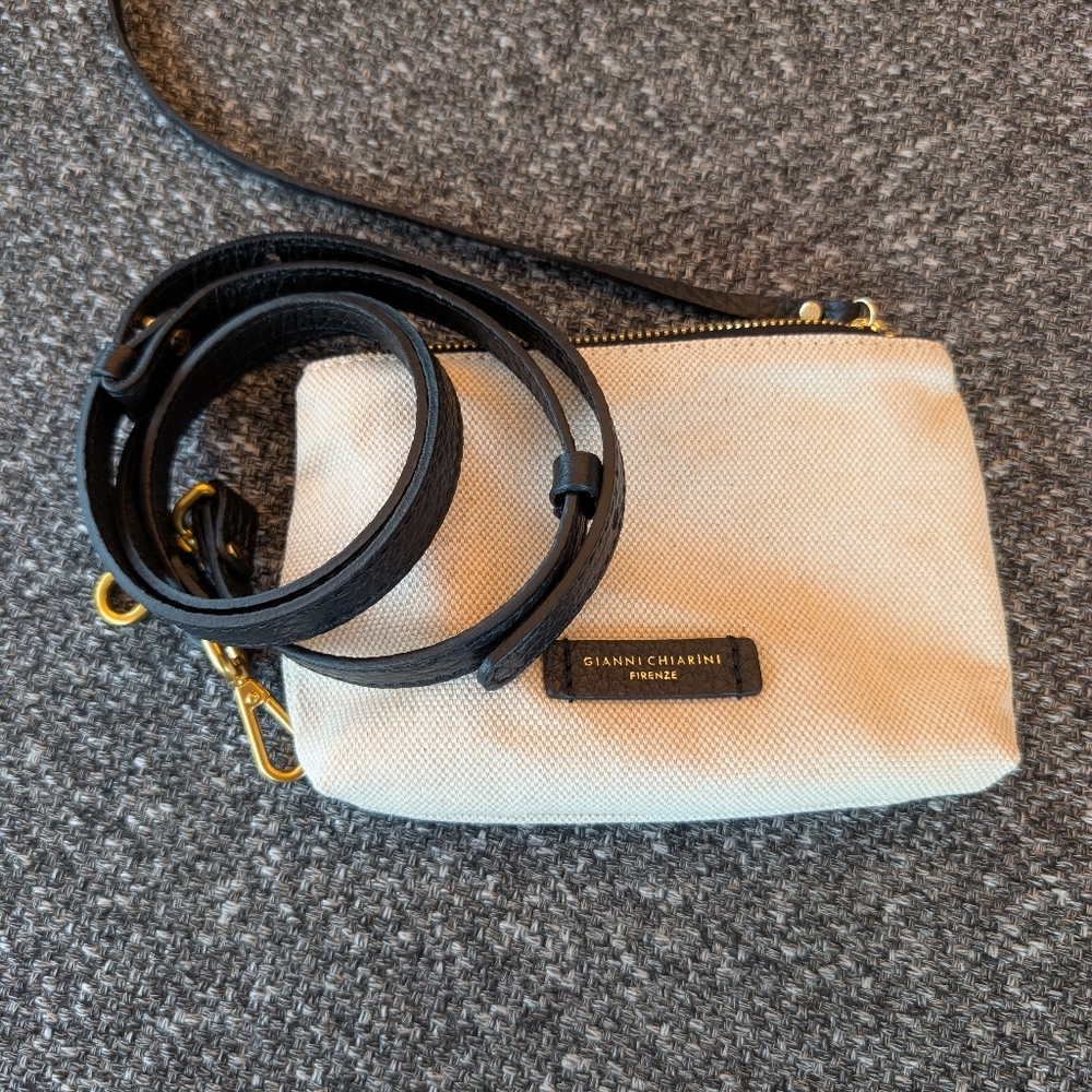 New Gianni Chiarini Mini Tweed Dua Top Handle Bag - Picture 6 of 7